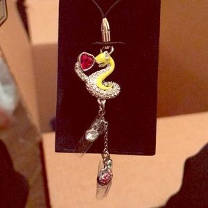 Swarovski Snake Design Phone Charm